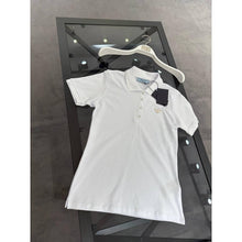 White Women Cotton Polo T-shirt