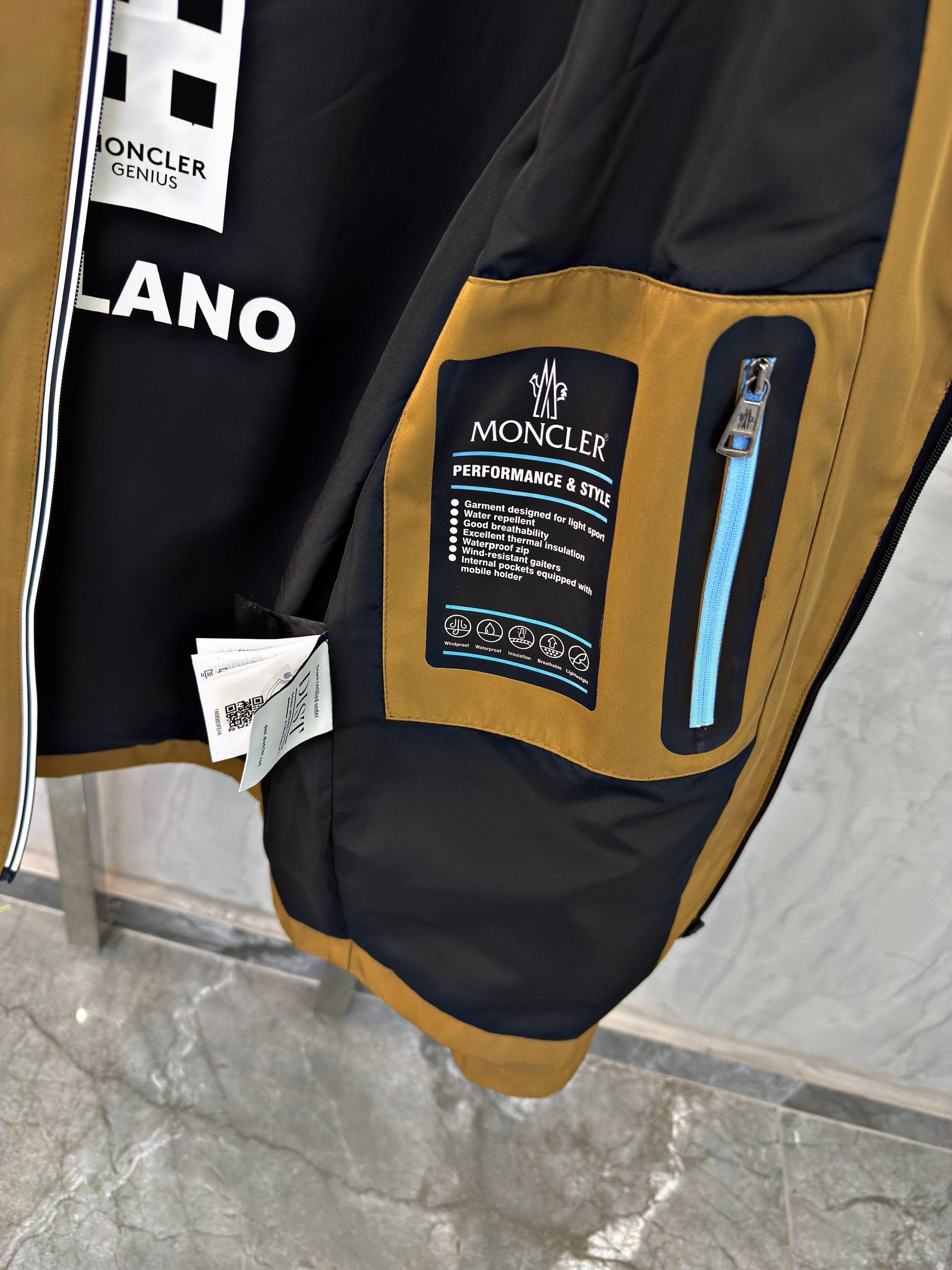 Brown Windbreaker Jacket