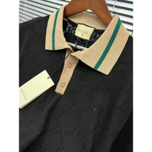 Black Monogram Luxury Polo T-Shirt