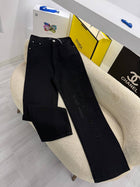 Black & Blue Ripped Jeans