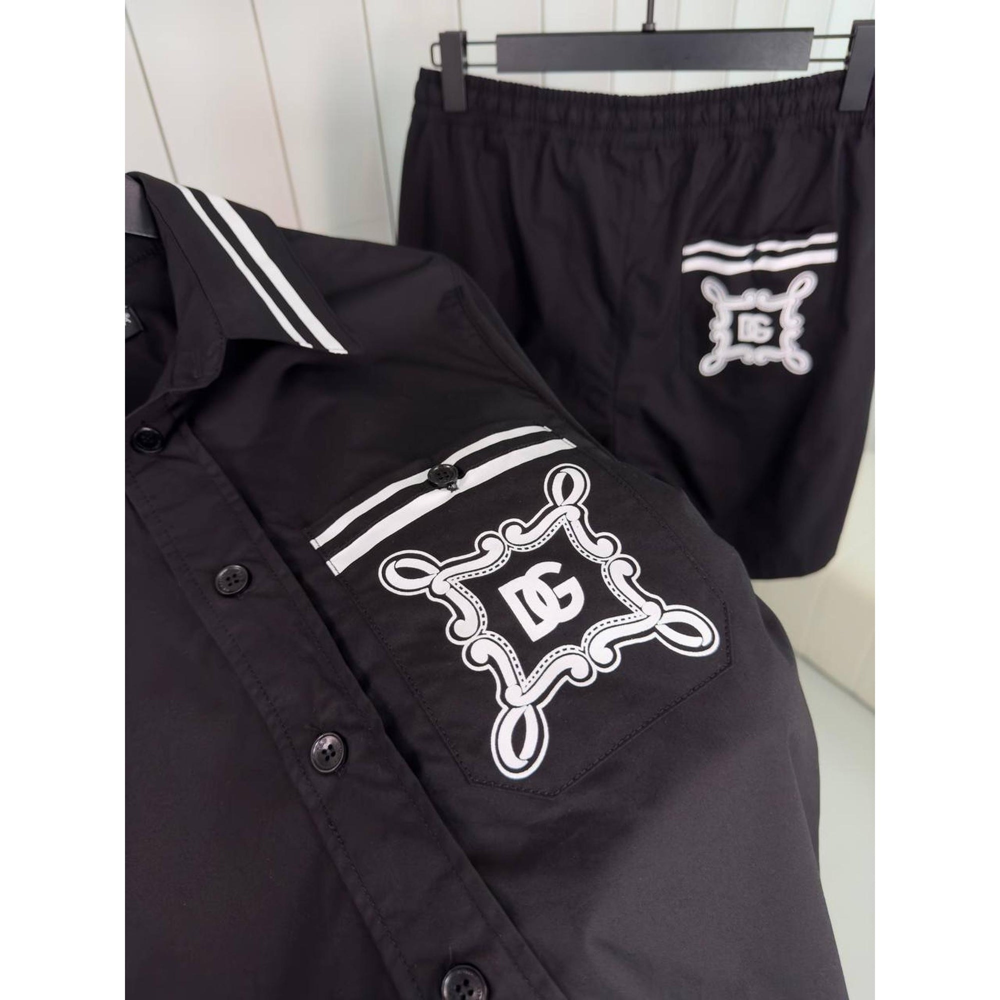 Black Cotton Summer Set