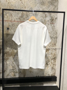 Black & White Oversized T-shirt with Metal Cross