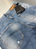 Light Blue Straight Leg Jeans