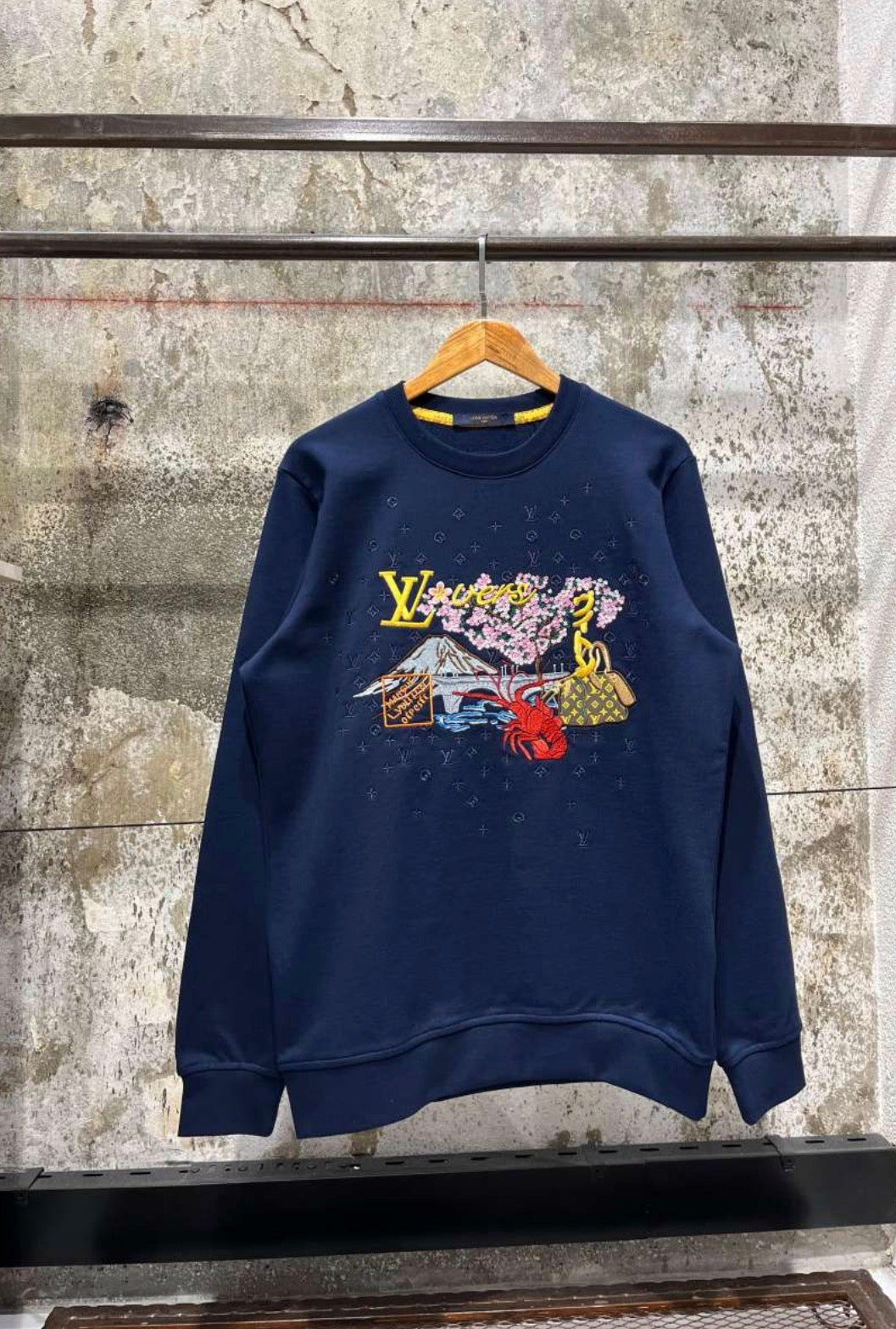 Dark Blue Oversized Blouse