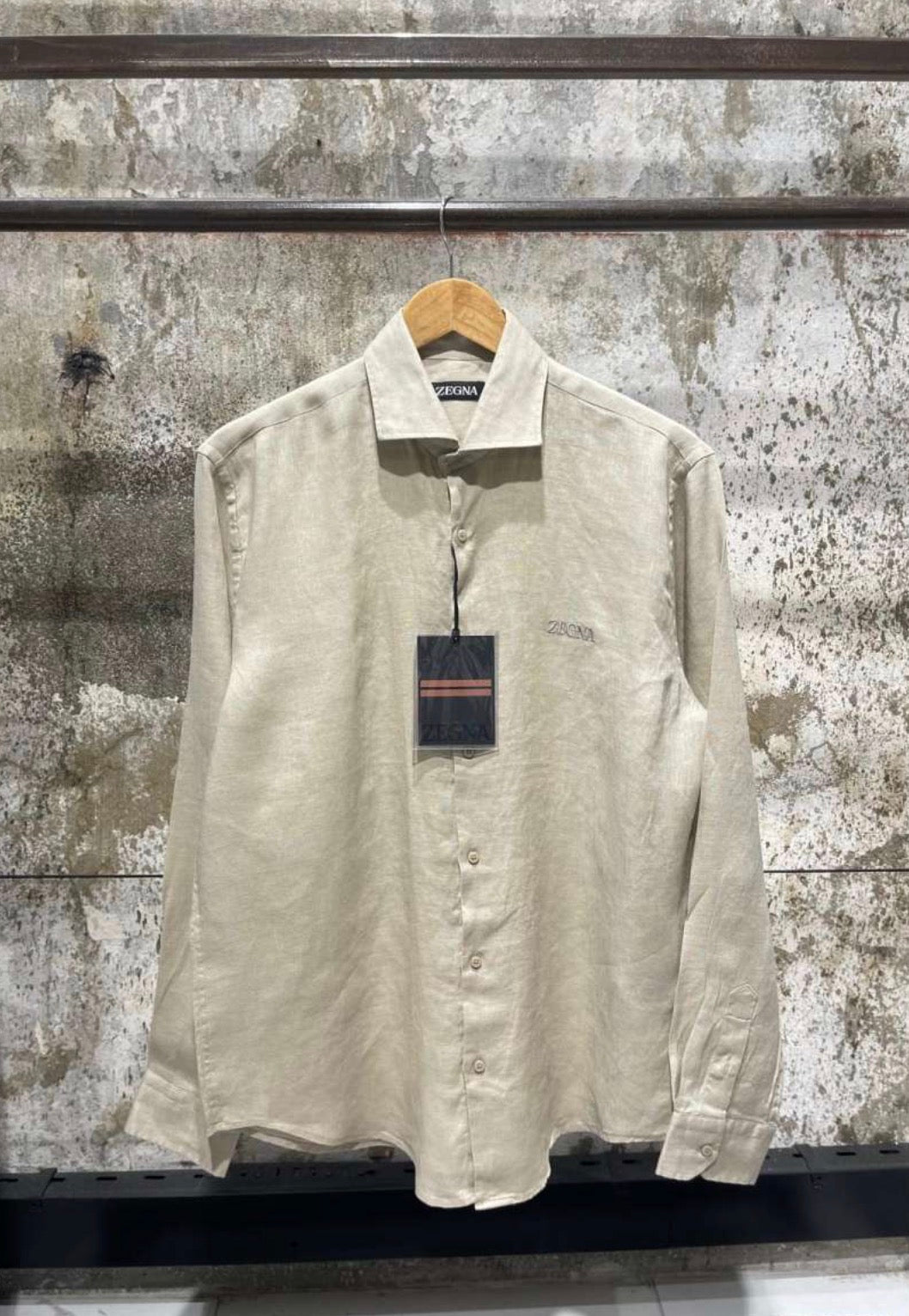 Beige Linen Shirt