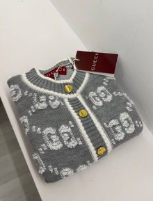 Grey Knitted Cardigan