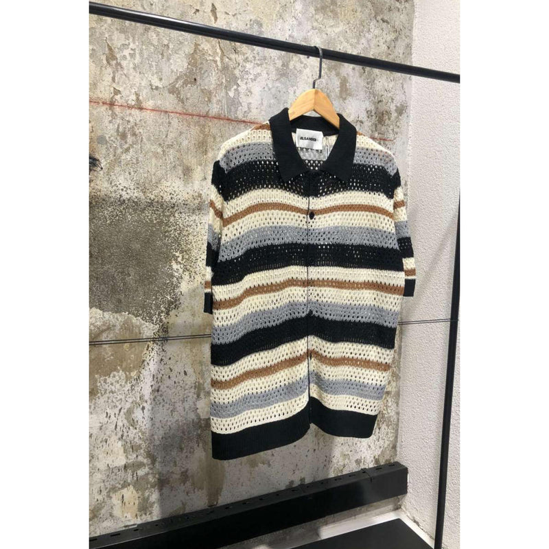 Beige Knitted Polo Shirt