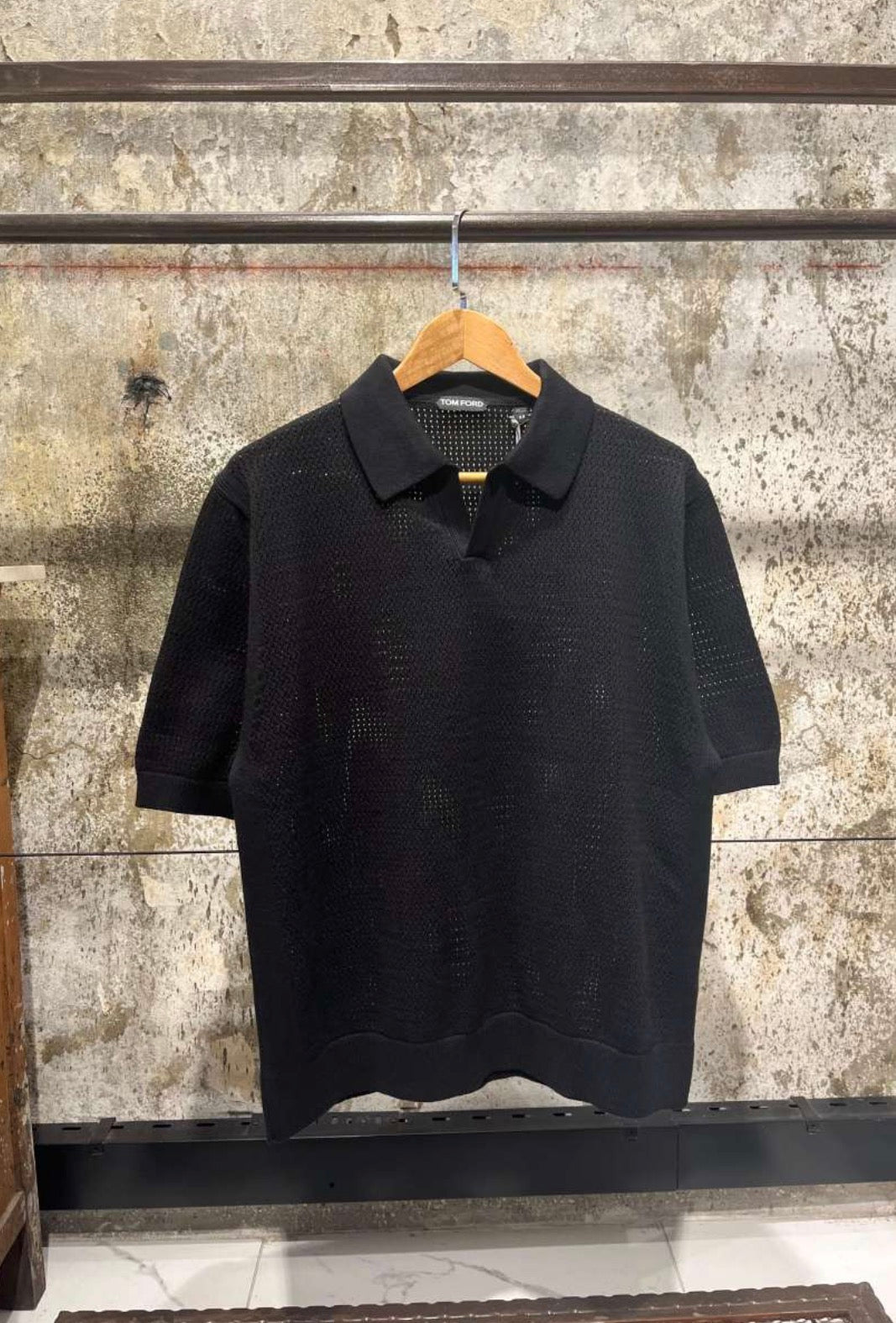 Black Knitted T-shirt