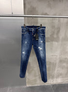 Blue Denim Ripped Jeans