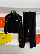 Black & Brown Cotton Tracksuit