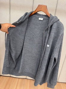 Grey Knitted Cardigan