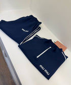 Dark Blue Women Cotton Tracksuit