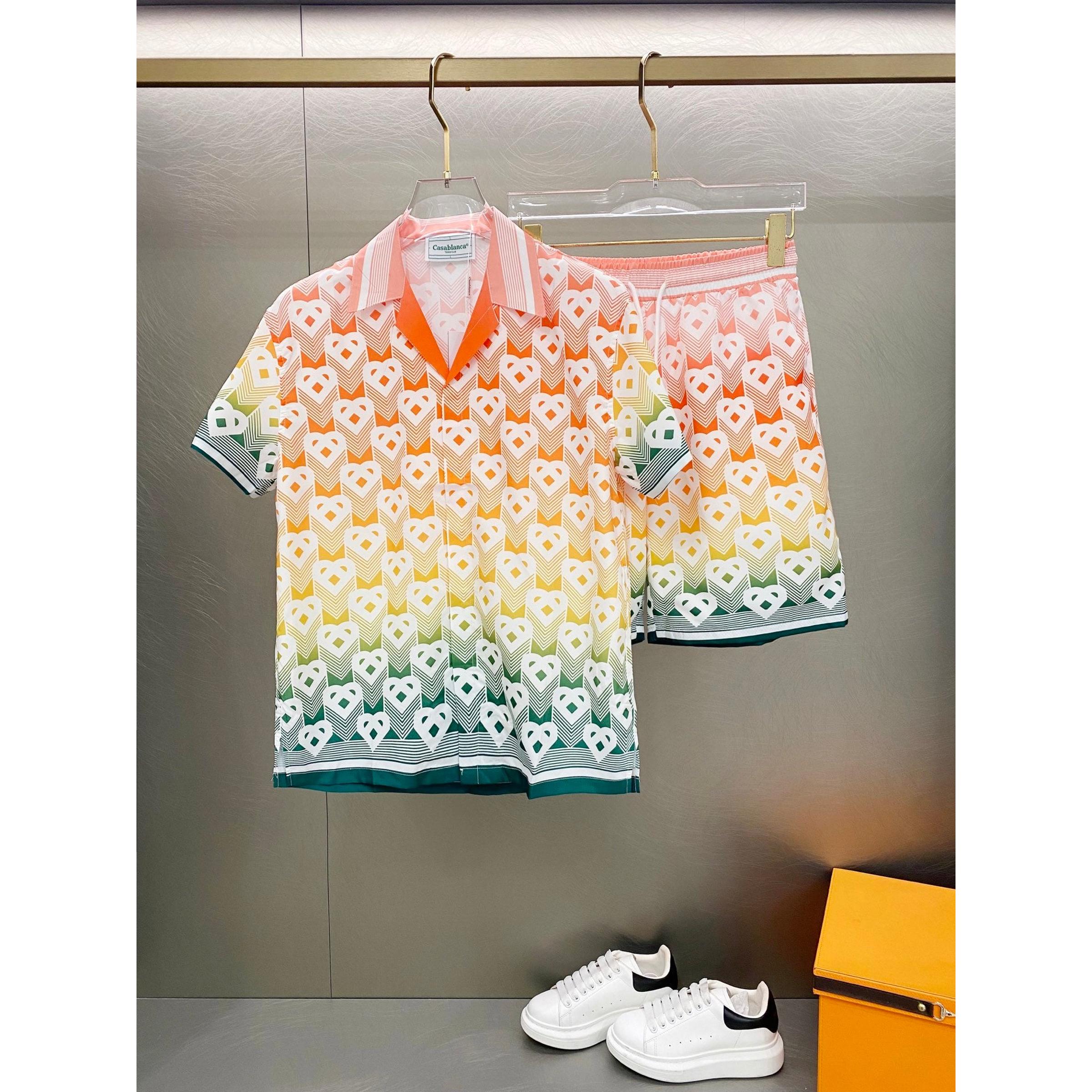 Monogram Colorful Satin Summer Set 2 pieces