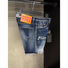 Dark Blue Denim Ripped Shorts