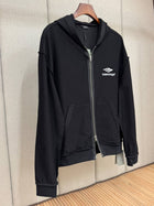 Black Zipper Sweatshirt