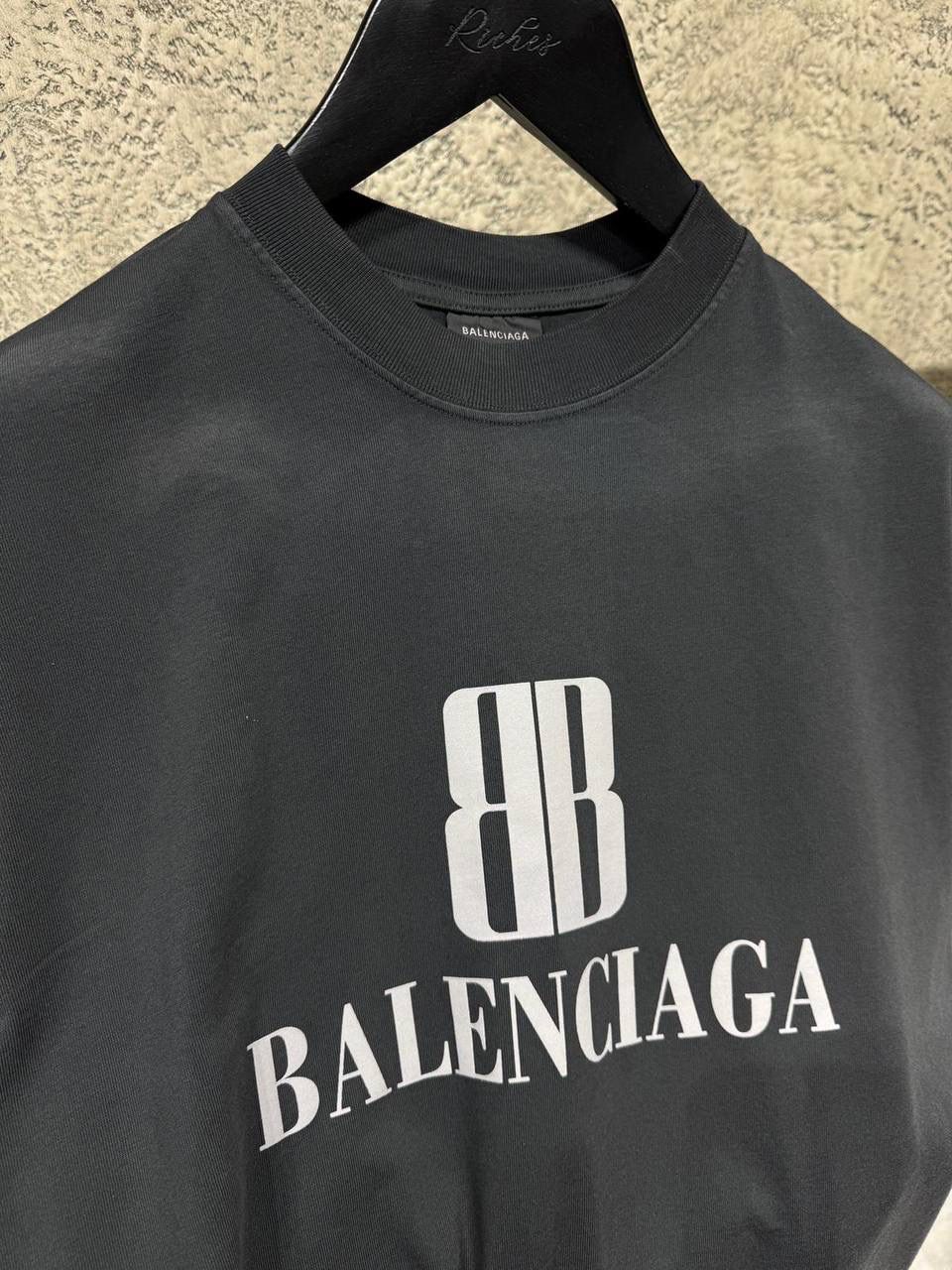 Dark Grey Cotton T-shirt