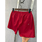 Dark Red Swimwear Shorts with Logo