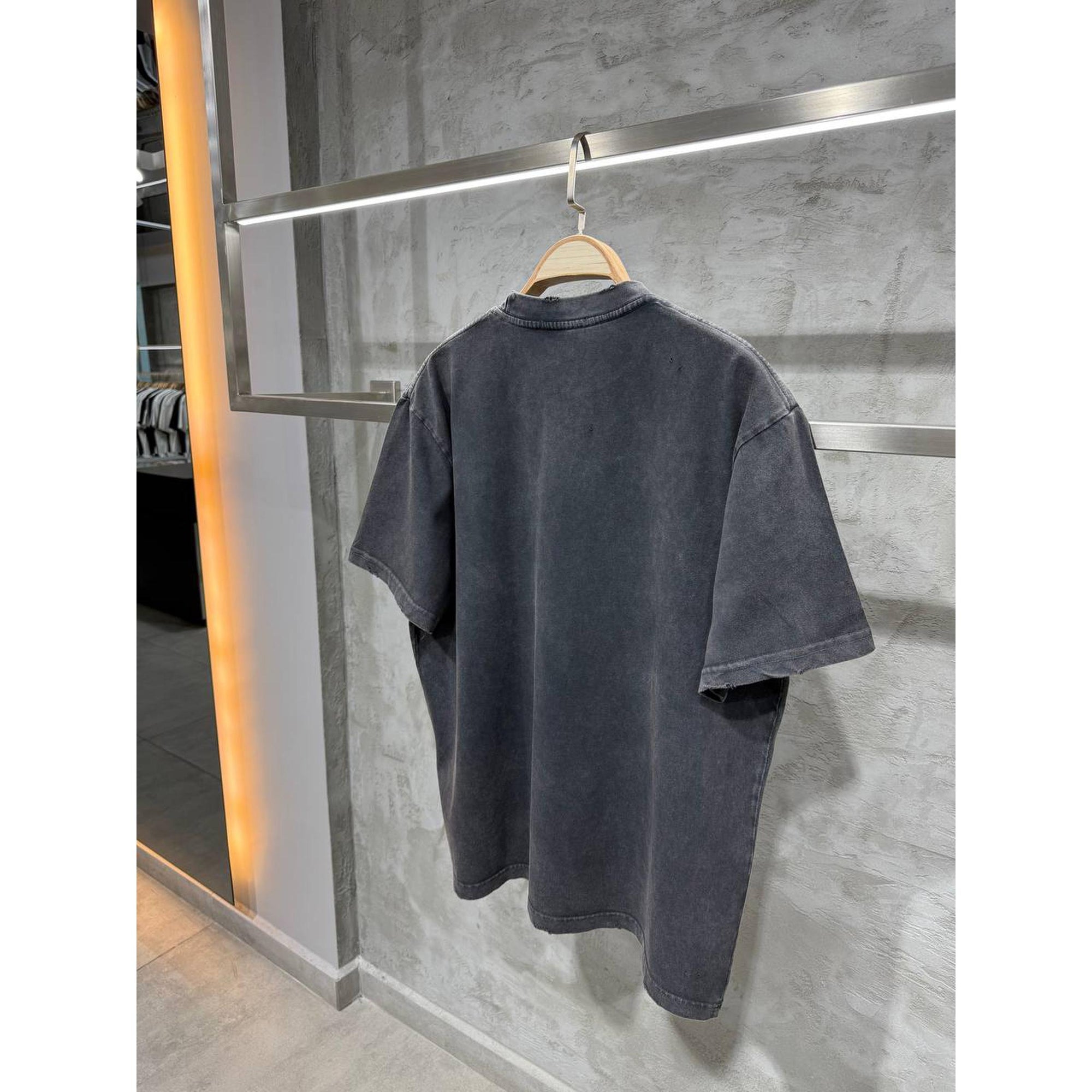 Black Washed Oversized T-Shirt