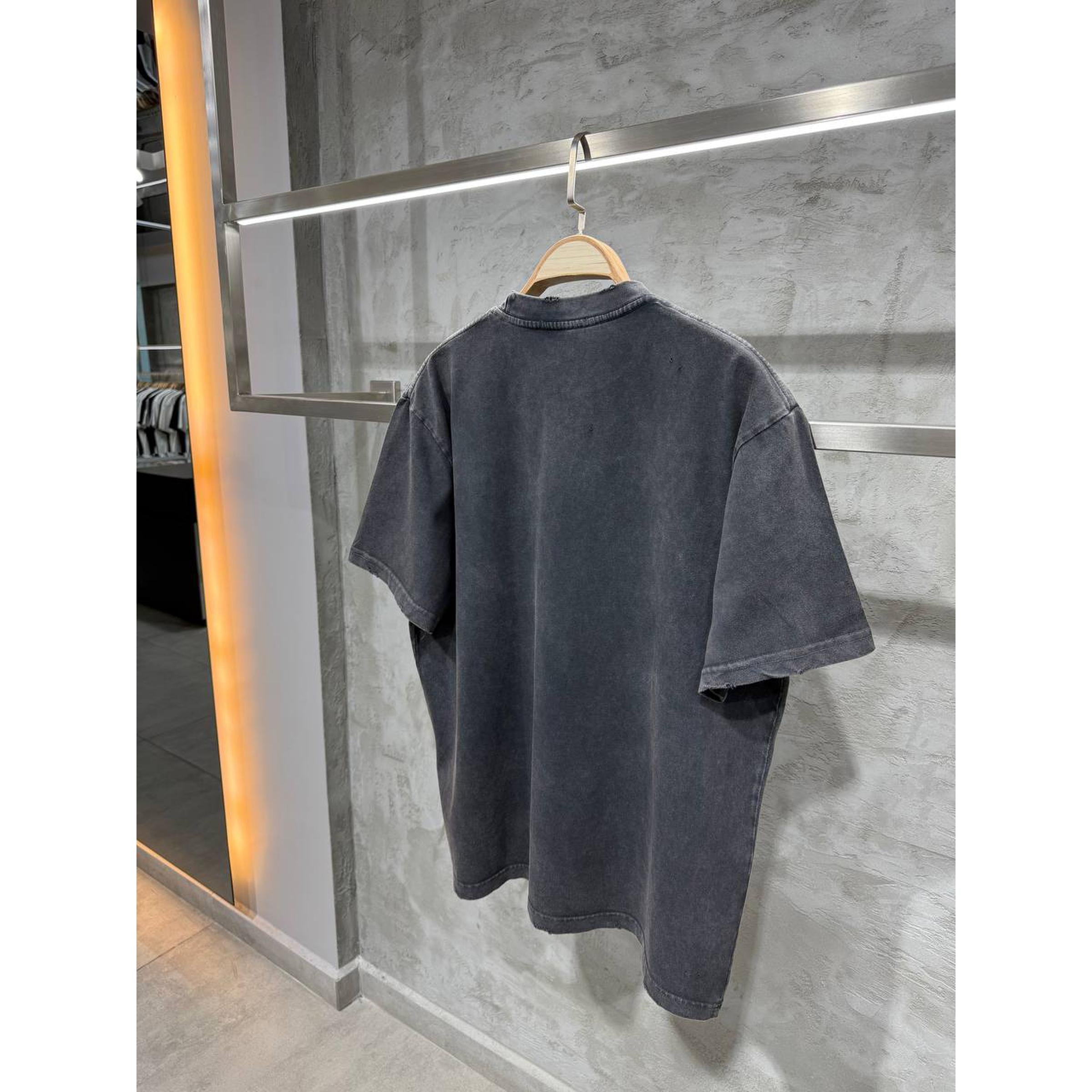 Black Washed Oversized T-Shirt