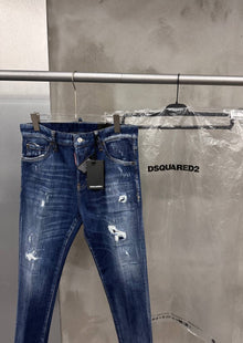 Blue Denim Ripped Jeans