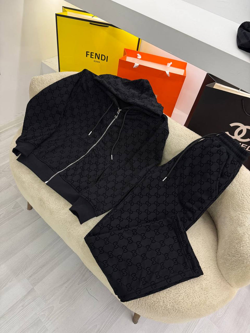 Black Women Cotton Tracksuit