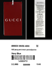 Navy Blue Monogram Tracksuit