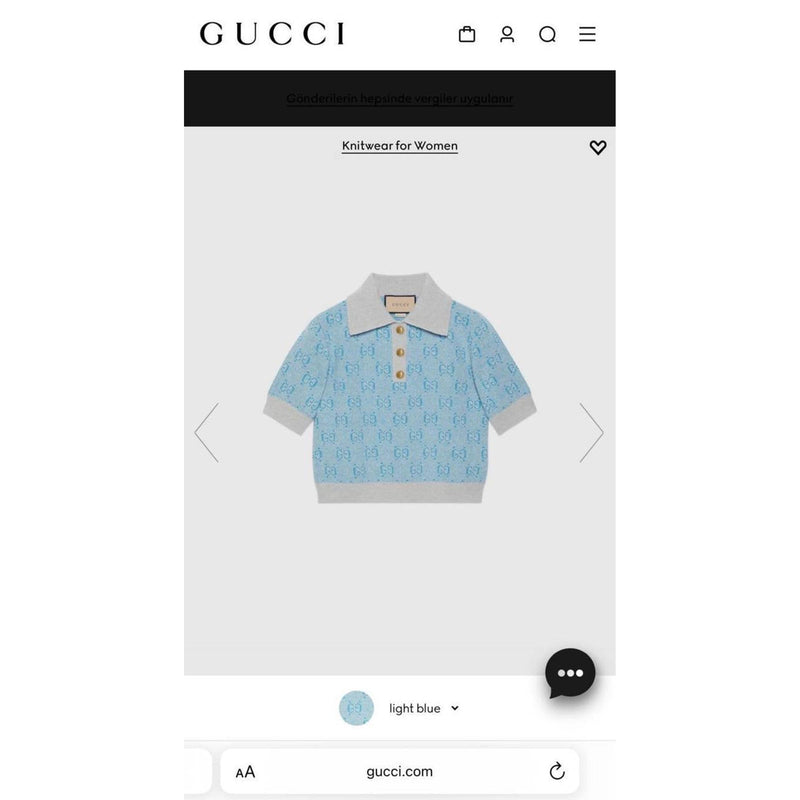 Light Blue Women’s Polo T-Shirt