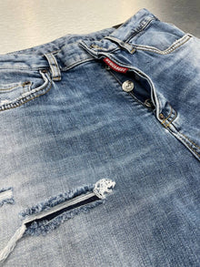 Light Blue Straight Leg Jeans