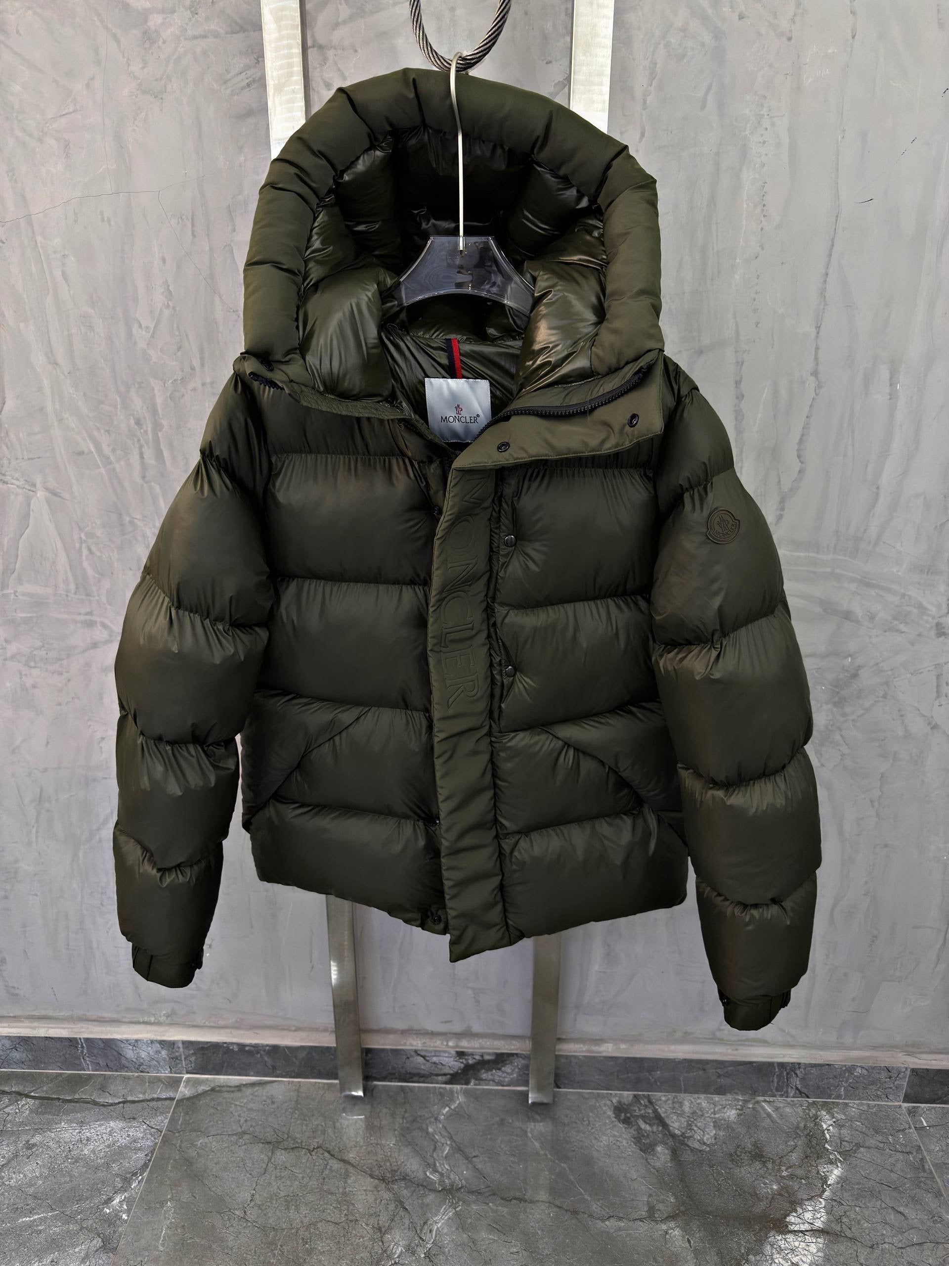 Dark Green Puffer Jacket