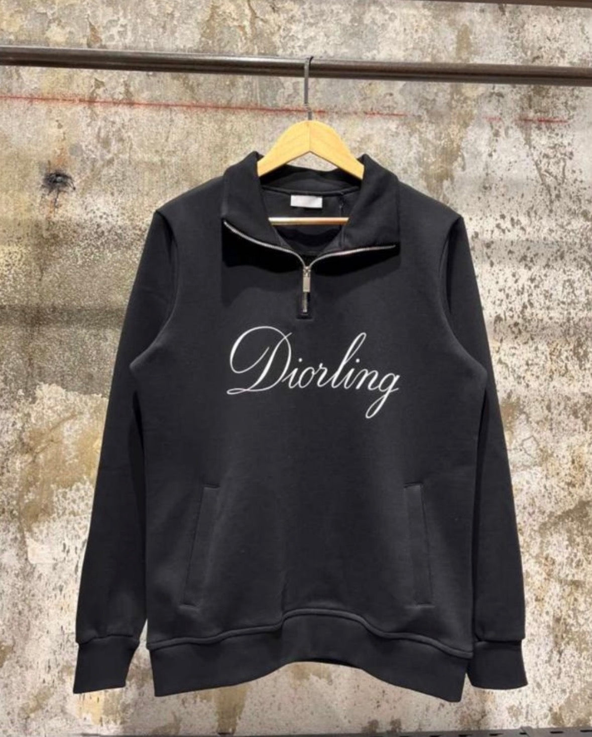 Black Cotton Sweatshirt