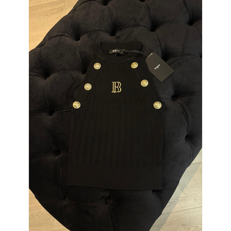 Black Knitted Women Top