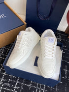 White Real Leather Men Sneakers