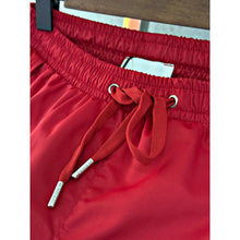Dark Red Swimwear Shorts with Logo