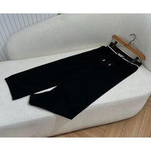 Black Women Knitted Zipper Set in 2 Pieces
