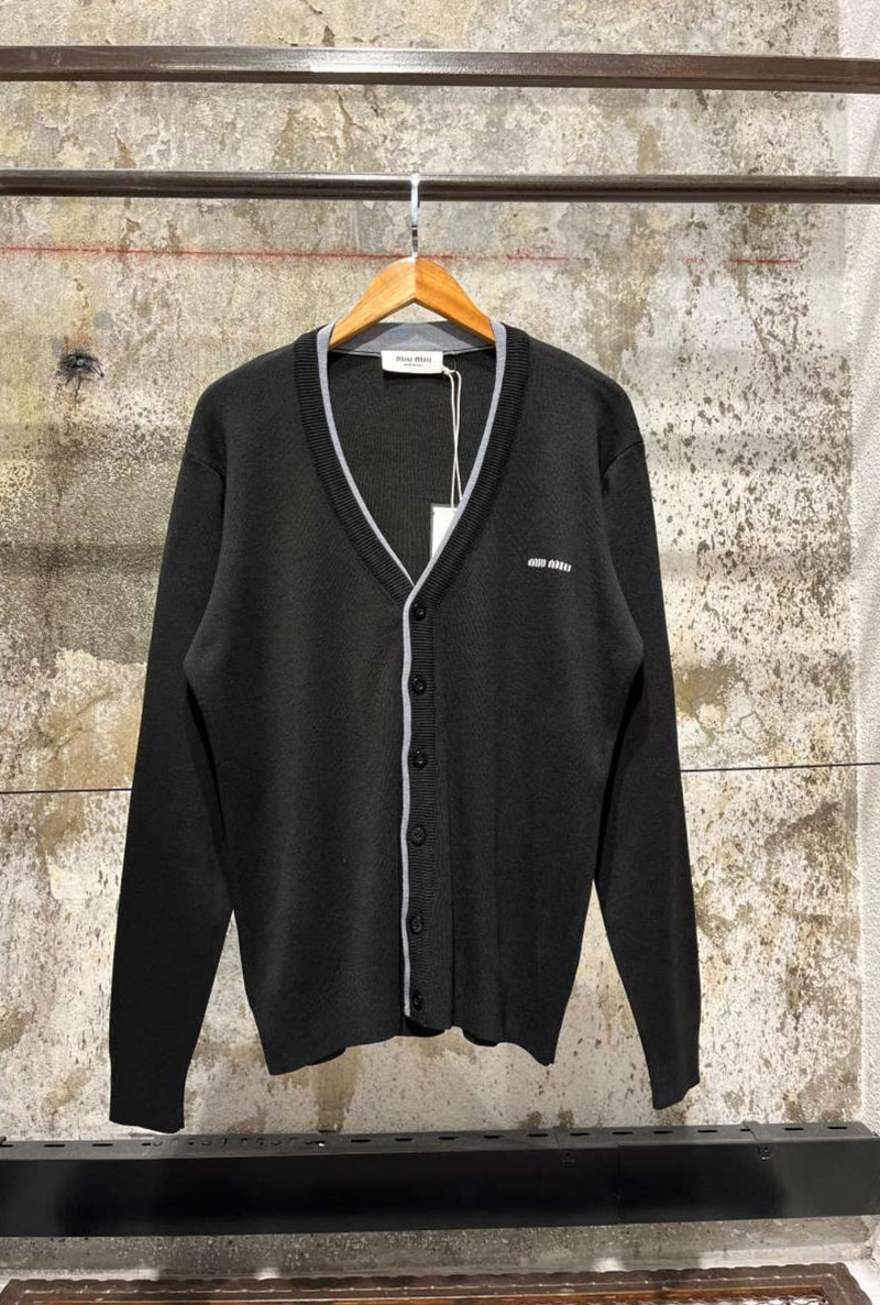 Black Knitted Cardigan