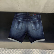 Blue Ripped Shorts