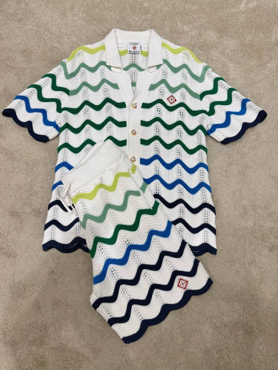 Wave Knitted Set