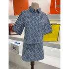 Plavi traper monogram ženski set