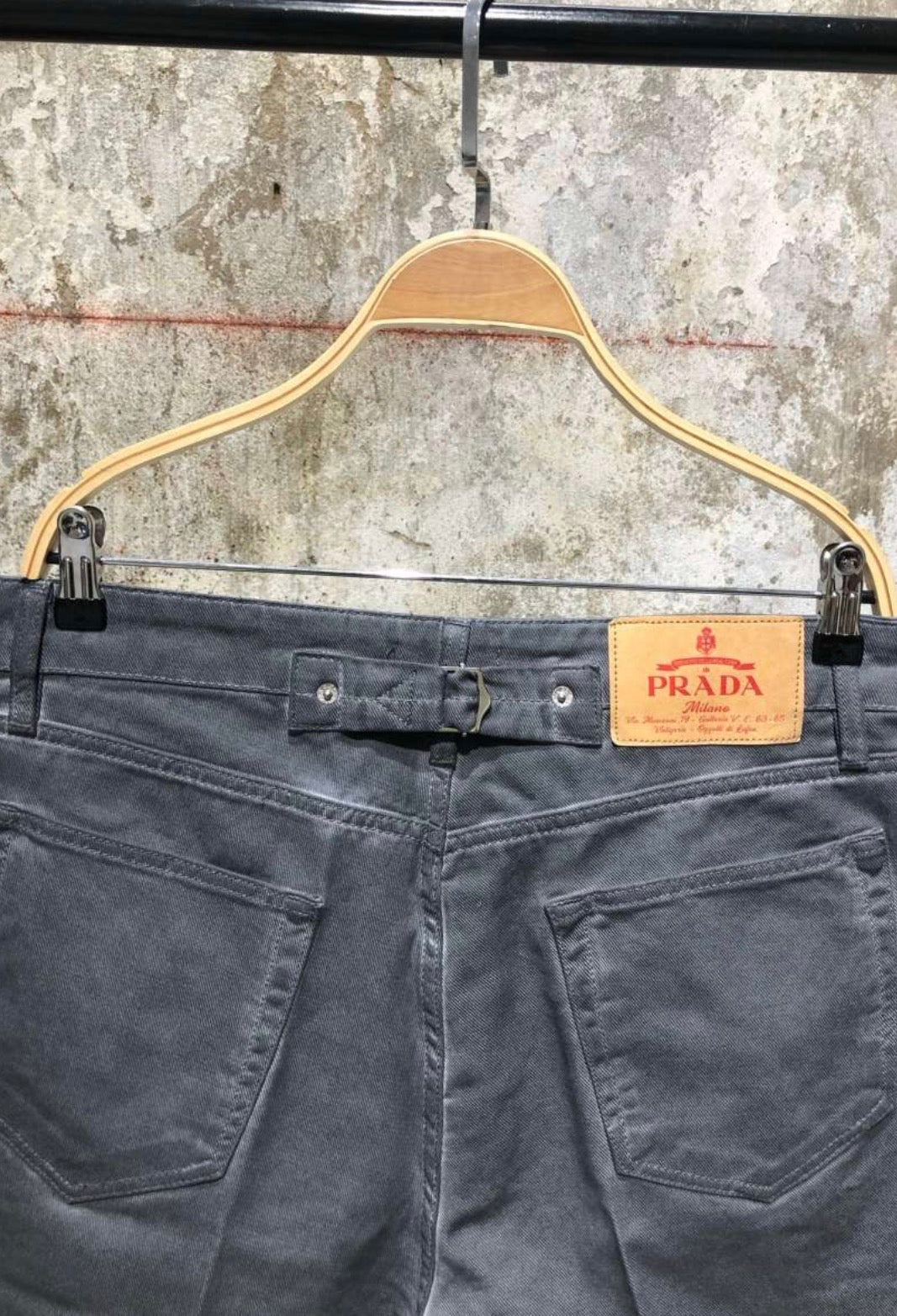 Grey Denim Shorts