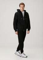 Black Zipper Sweatshirt