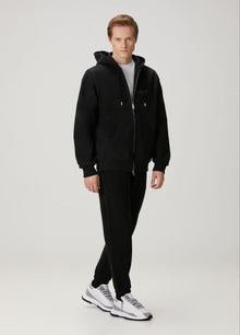 Black Zipper Sweatshirt