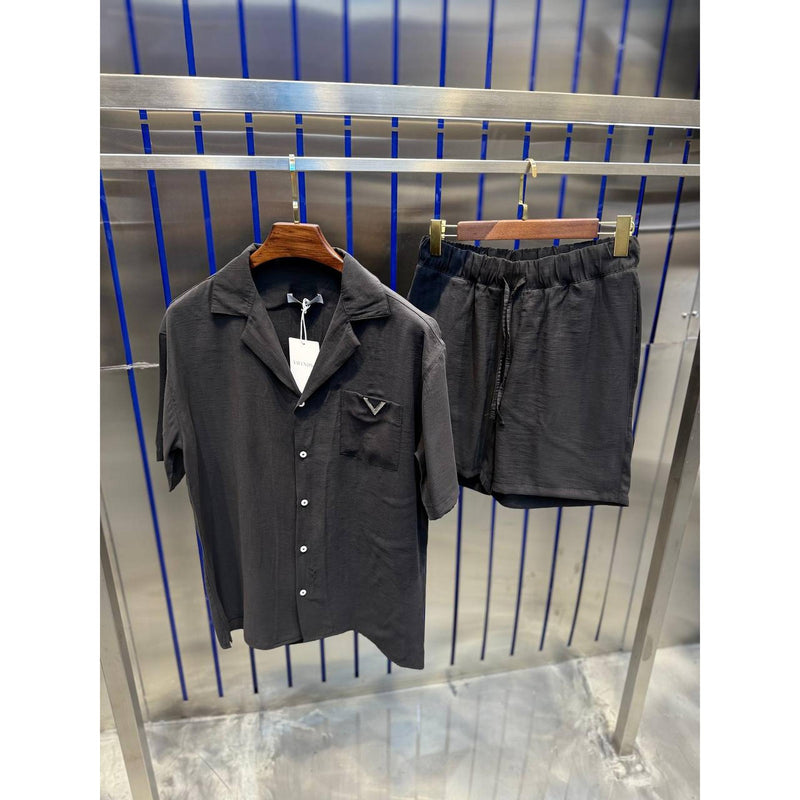 Black Cotton Summer Set