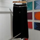 Black Women Knitted Zipper Set in 2 Pieces