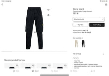 Black & Green Cargo Pants