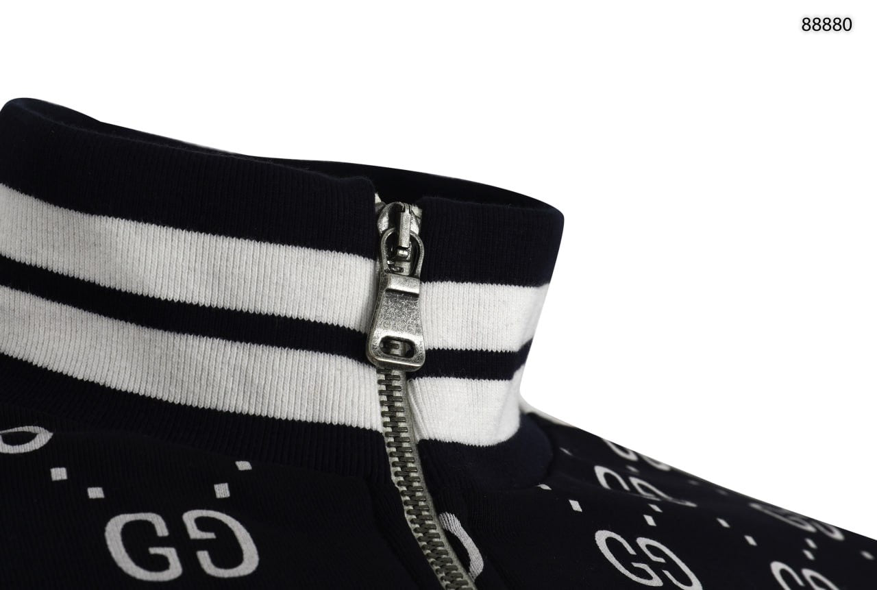 Navy Blue Monogram Tracksuit