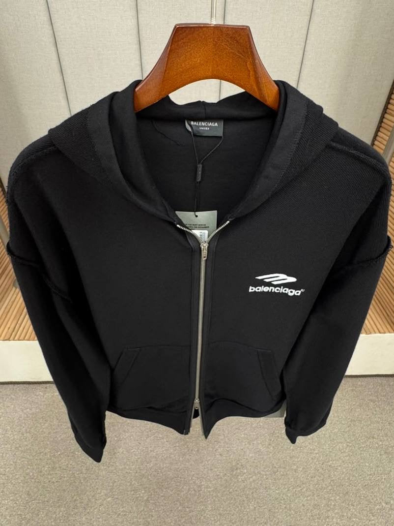 Black Zipper Sweatshirt