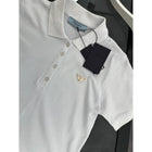 White Women Cotton Polo T-shirt