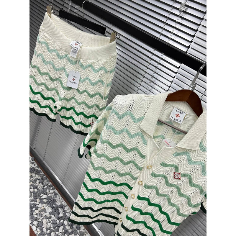 Green Knitted Luxury Summer Set