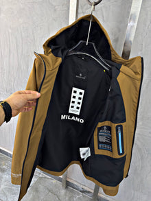 Brown Windbreaker Jacket