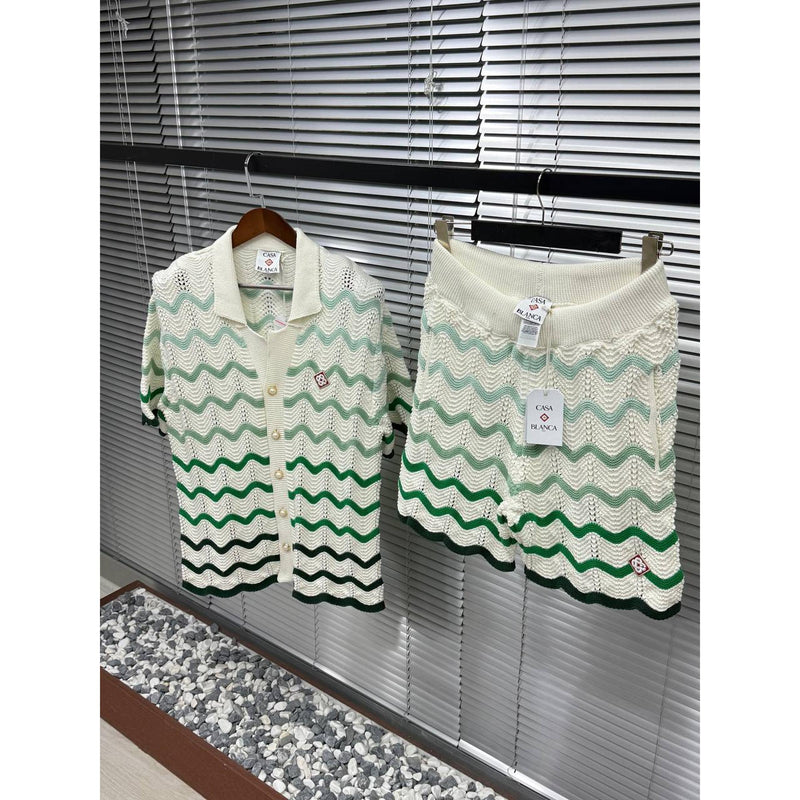 Green Knitted Luxury Summer Set
